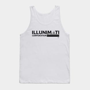 Illunimati Corporation Black Logo Tank Top